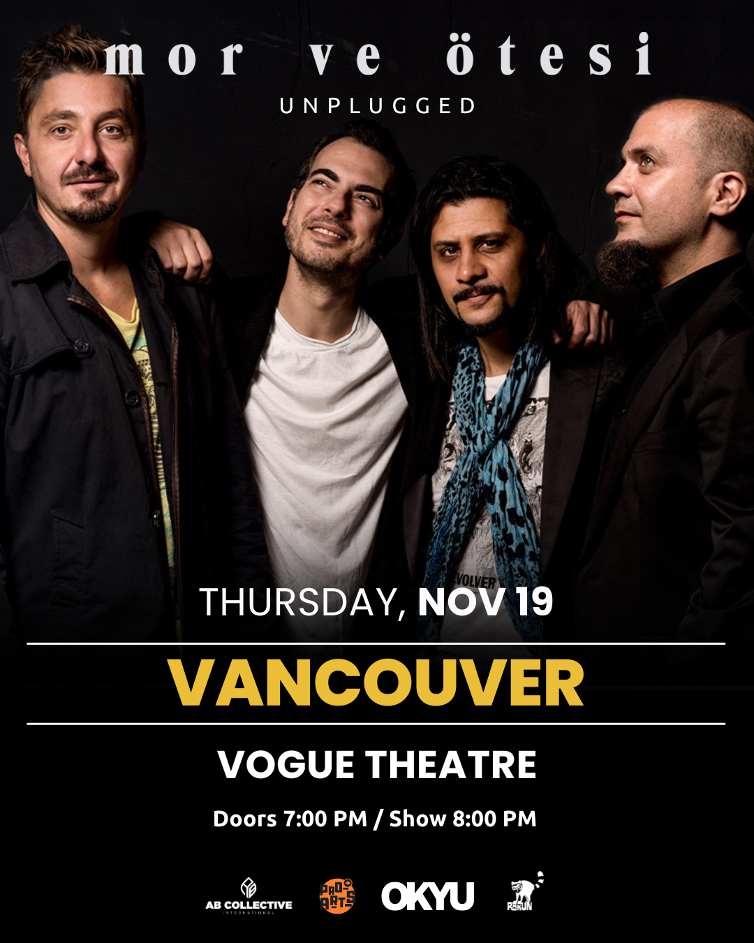 mor ve ötesi Vancouver — November 19, 2026